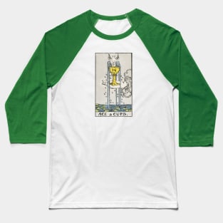 Ace of cups tarot card (distressed) Baseball T-Shirt